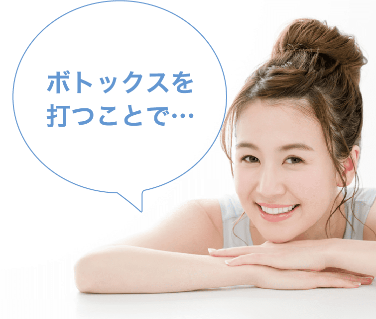ボトックスを打つことで…